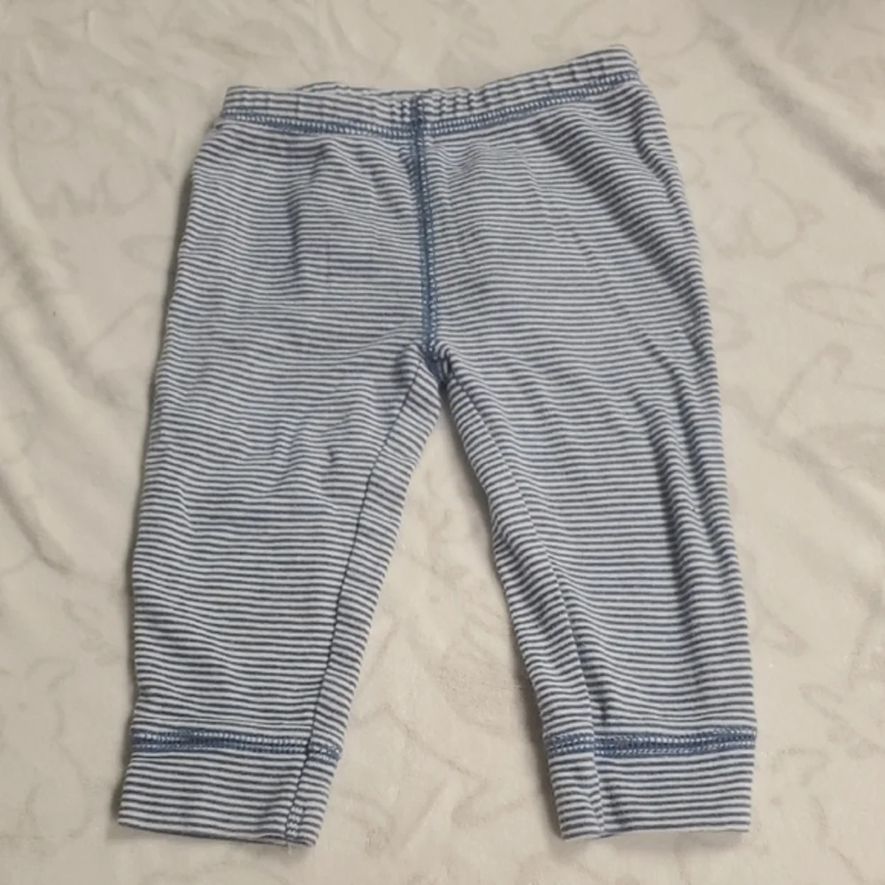 🐻 Carter's Blue and White Striped Joggers